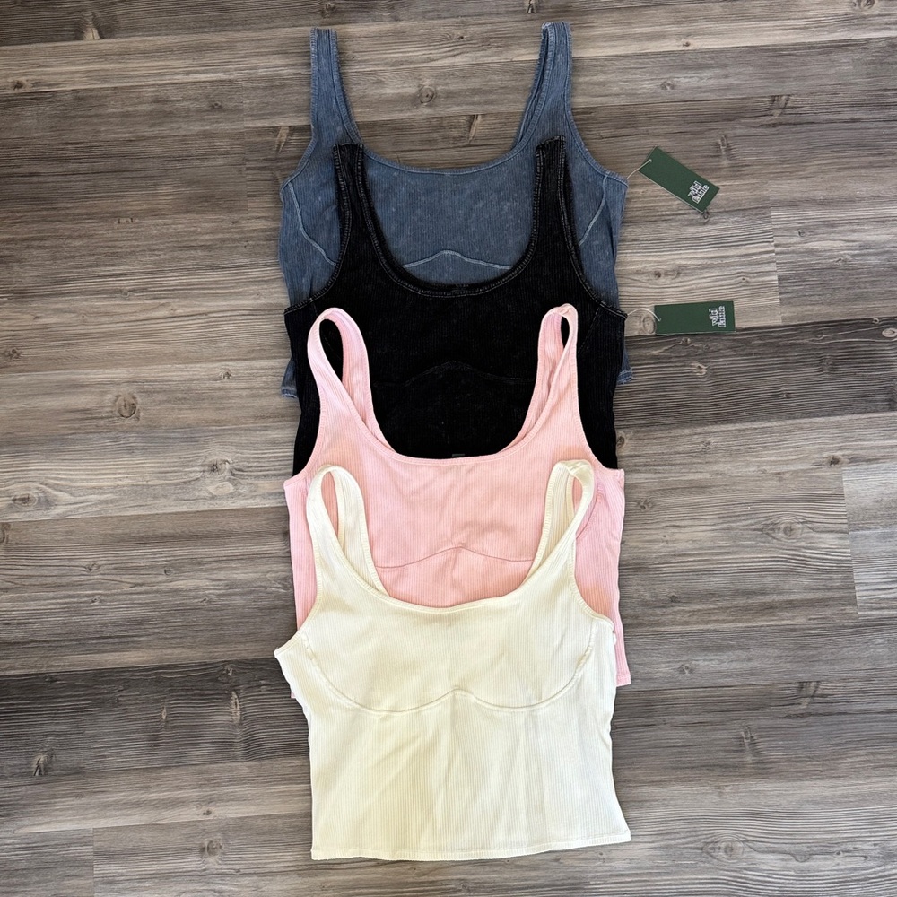 Wild Fable Women's Tank Top Set - Blue, Black, Pink, Cream